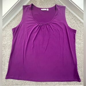 Susan Graver Purple Shell tank top
